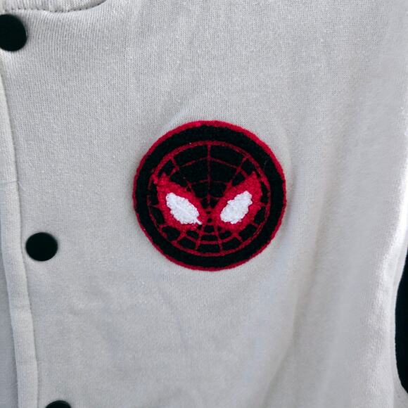 Marvel Kids Miles Morales Varsity Jacket Size Large – Spider-Verse Bomber - Picture 6 of 8